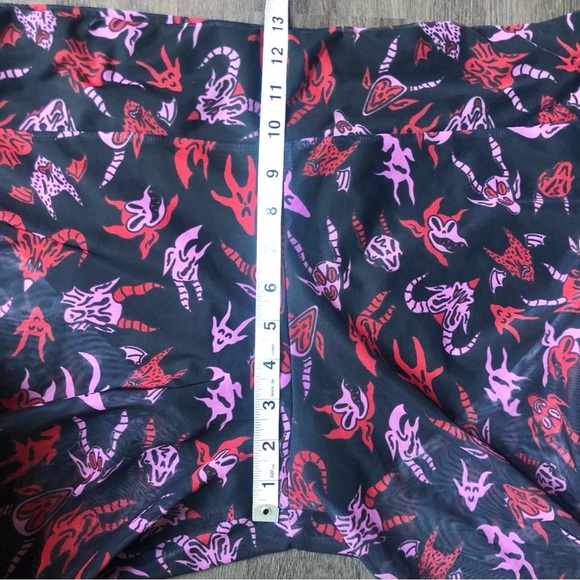 KILLSTAR Devilish Leggings Womens Size XXL Black Red Mesh Pants Witchy Goth Fun - Picture 8 of 12